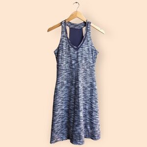 MPG Racerback Purple Patterned Athletic Dress Sports Bra Top Golf Tennis Small
